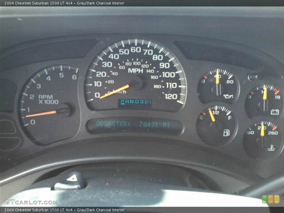 Gray/Dark Charcoal Interior Gauges for the 2004 Chevrolet Suburban 1500 LT 4x4 #53689941