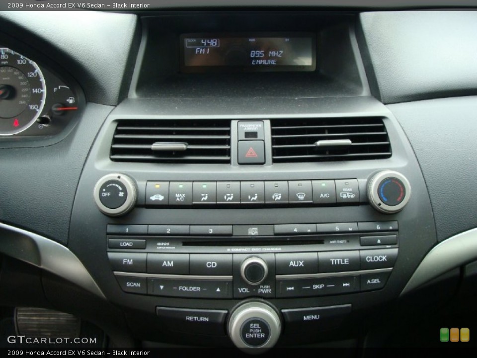 Black Interior Controls for the 2009 Honda Accord EX V6 Sedan #53692539