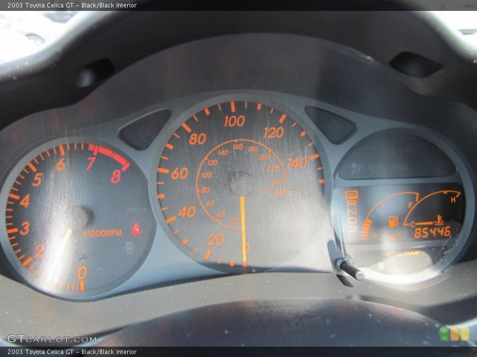 Black/Black Interior Gauges for the 2003 Toyota Celica GT #53693688