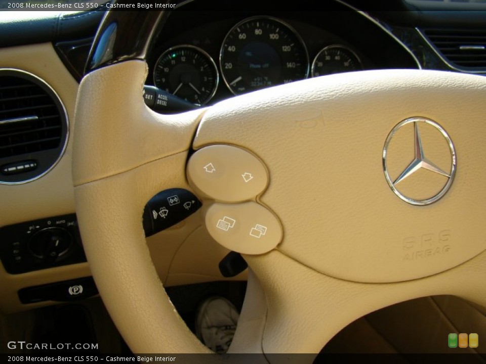 Cashmere Beige Interior Controls for the 2008 Mercedes-Benz CLS 550 #53695722
