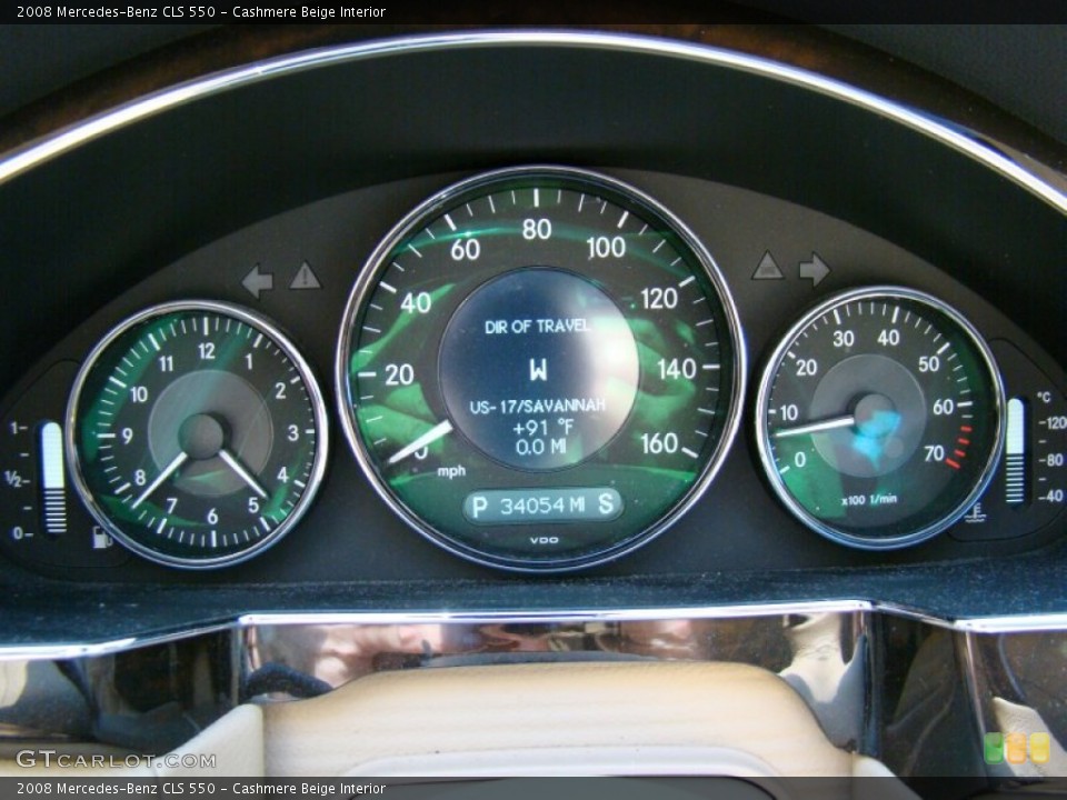 Cashmere Beige Interior Gauges for the 2008 Mercedes-Benz CLS 550 #53695734