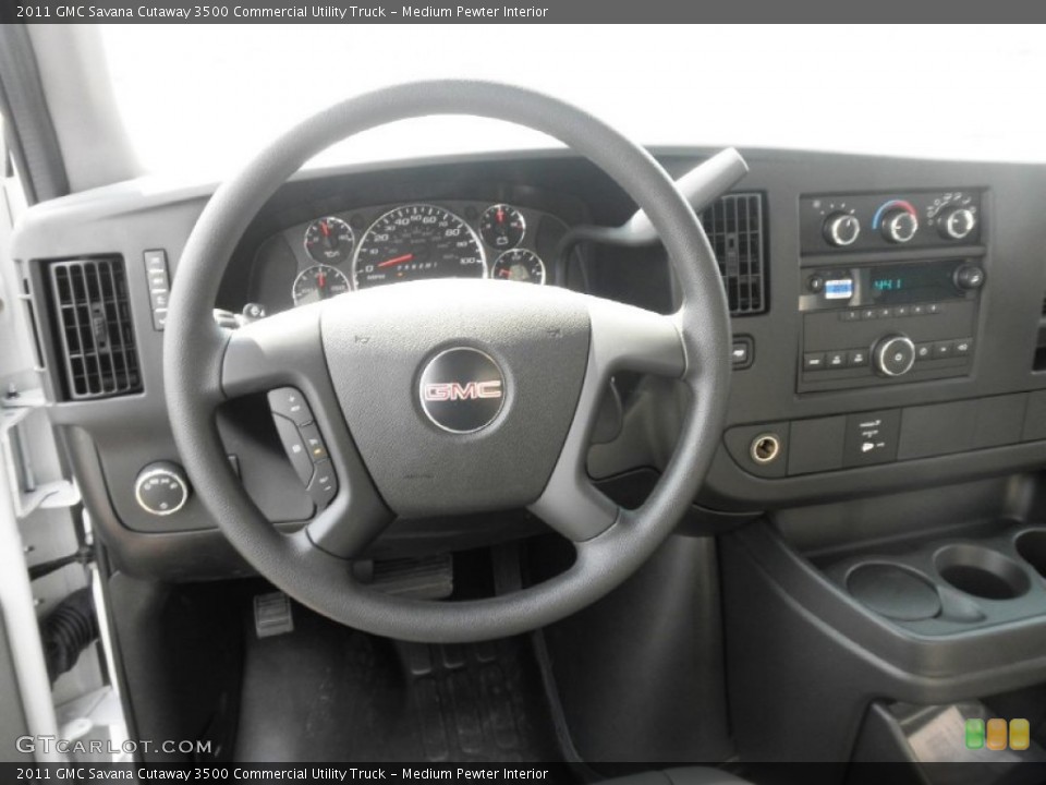 Medium Pewter Interior Dashboard for the 2011 GMC Savana Cutaway 3500 Commercial Utility Truck #53696444