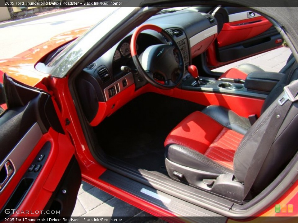 Black Ink/Red Interior Photo for the 2005 Ford Thunderbird Deluxe Roadster #53696466