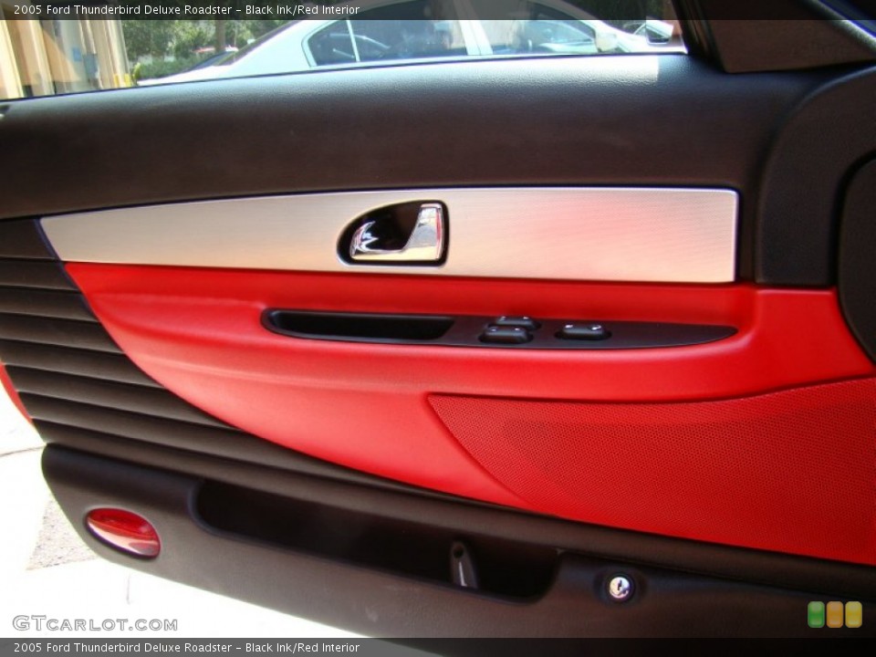 Black Ink/Red Interior Door Panel for the 2005 Ford Thunderbird Deluxe Roadster #53696508