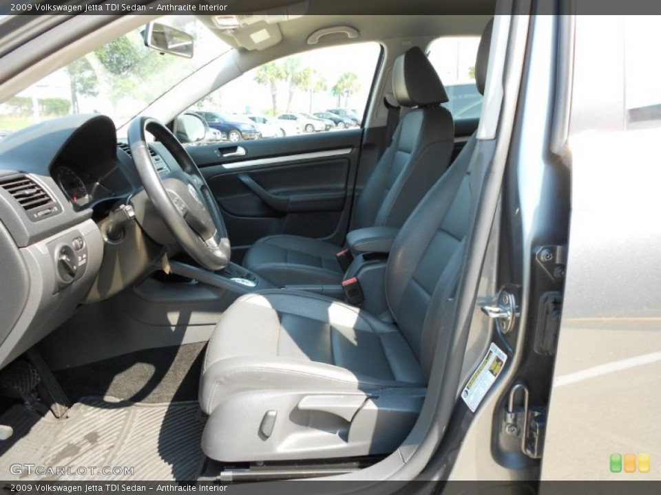 Anthracite Interior Photo for the 2009 Volkswagen Jetta TDI Sedan #53698467