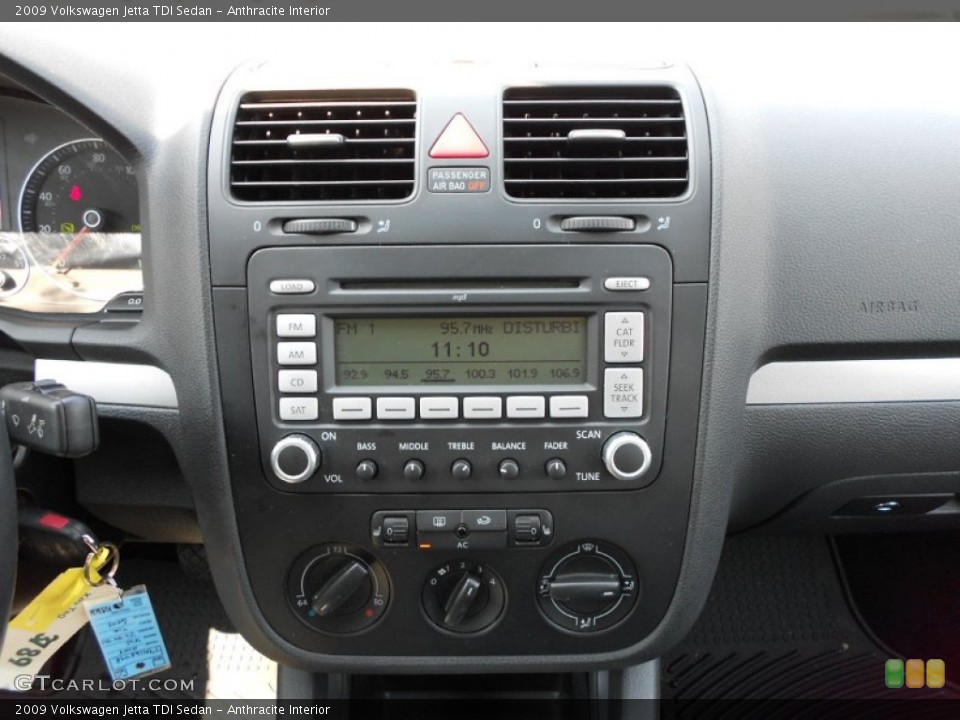 Anthracite Interior Controls for the 2009 Volkswagen Jetta TDI Sedan #53698518