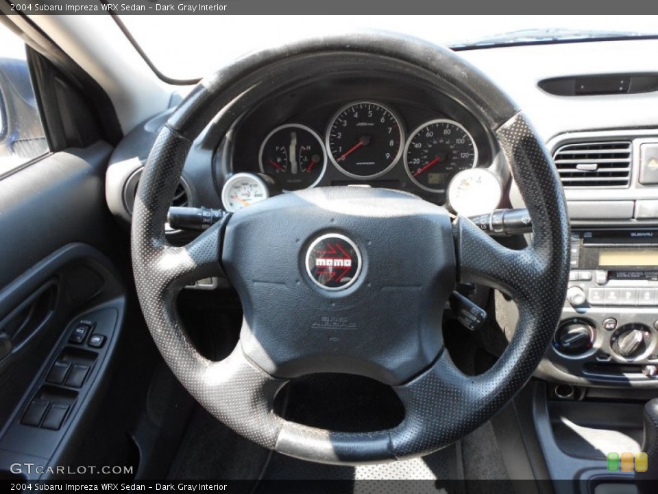 Dark Gray Interior Steering Wheel for the 2004 Subaru Impreza WRX Sedan #53699919