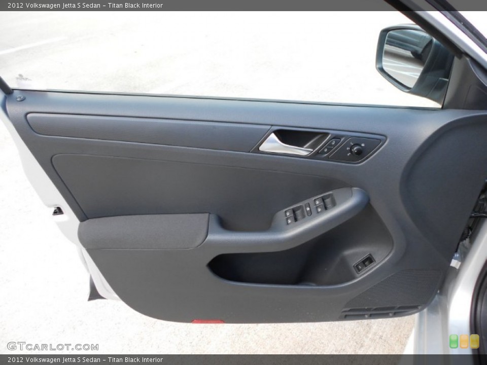 Titan Black Interior Door Panel for the 2012 Volkswagen Jetta S Sedan #53700372