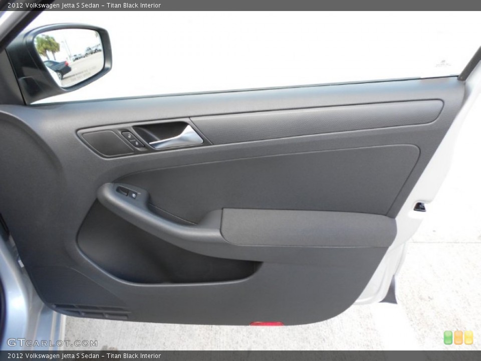 Titan Black Interior Door Panel for the 2012 Volkswagen Jetta S Sedan #53700381
