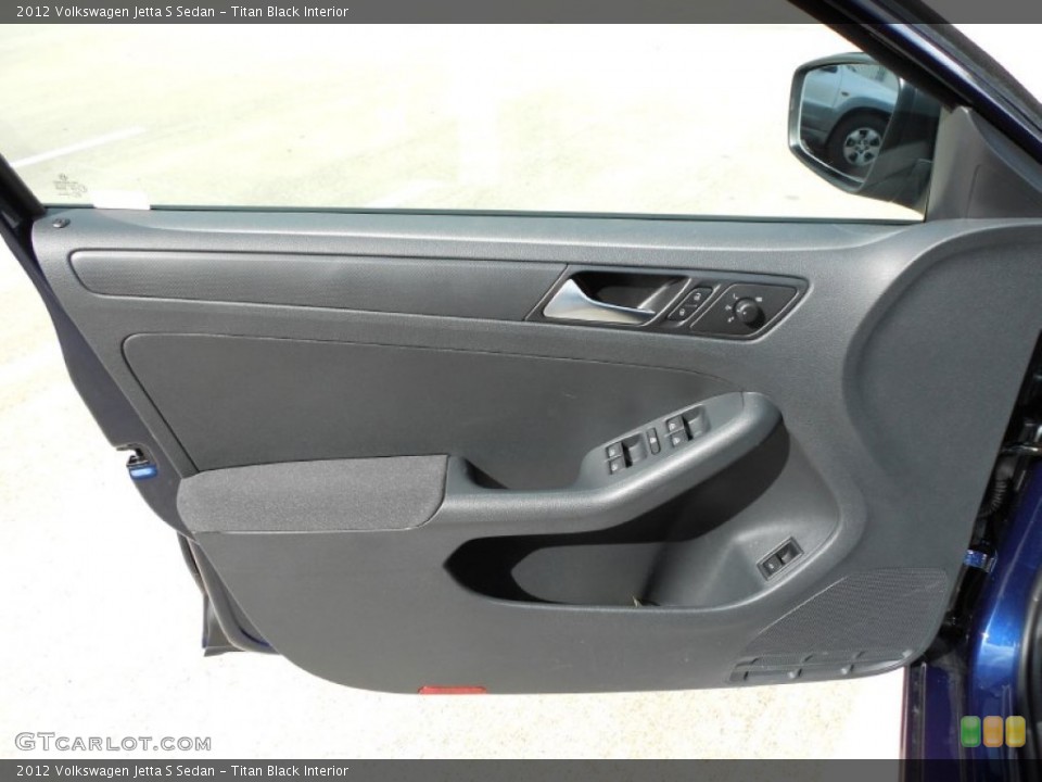Titan Black Interior Door Panel for the 2012 Volkswagen Jetta S Sedan #53700636