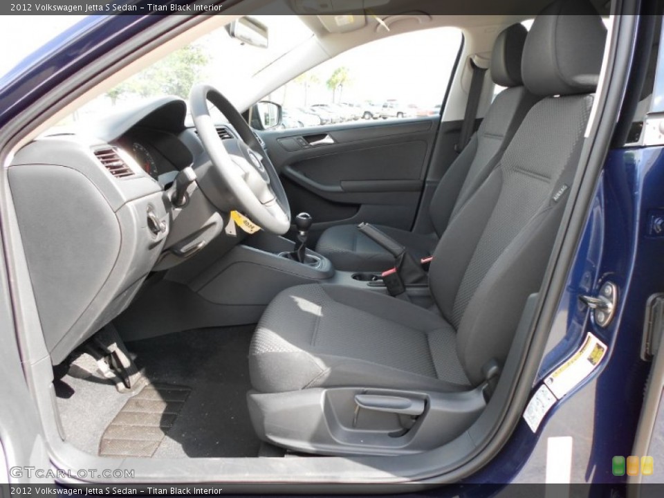 Titan Black Interior Photo for the 2012 Volkswagen Jetta S Sedan #53700645