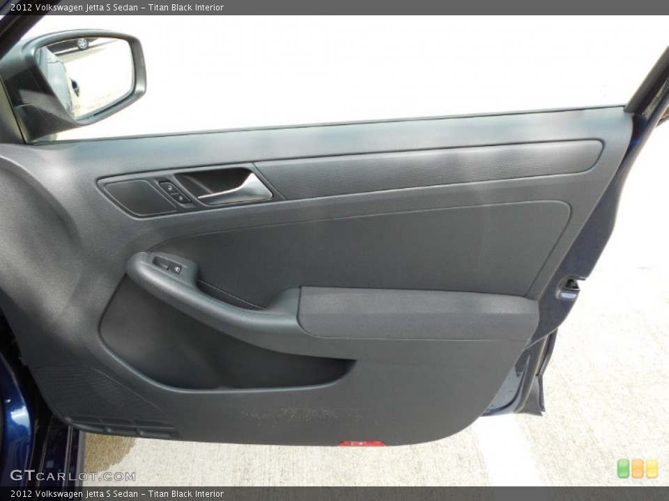 Titan Black Interior Door Panel for the 2012 Volkswagen Jetta S Sedan #53700651