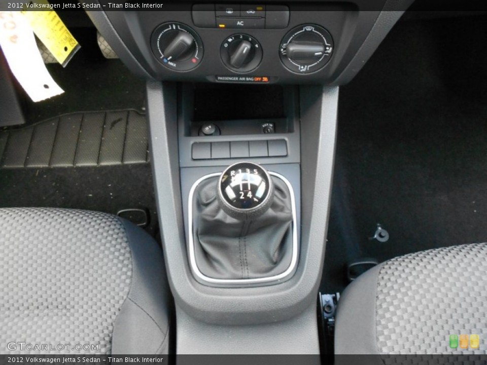 Titan Black Interior Transmission for the 2012 Volkswagen Jetta S Sedan #53700684