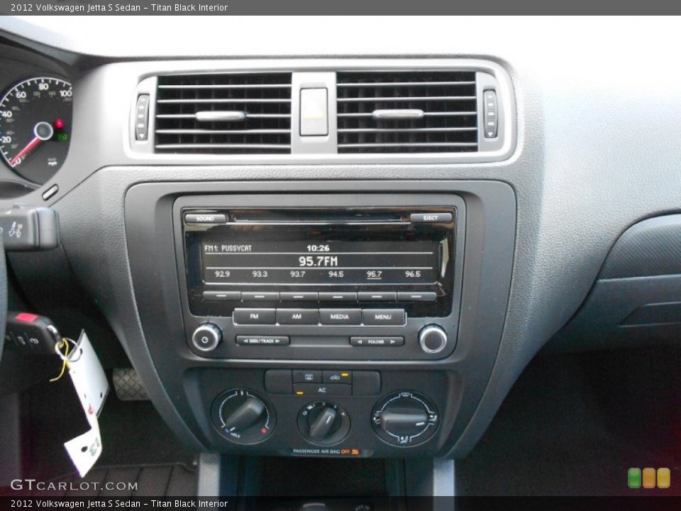 Titan Black Interior Audio System for the 2012 Volkswagen Jetta S Sedan #53700810