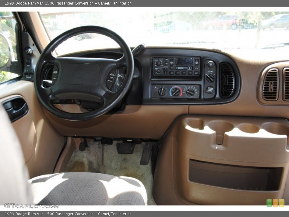 Camel/Tan Interior Dashboard for the 1999 Dodge Ram Van 1500 Passenger Conversion #53700843