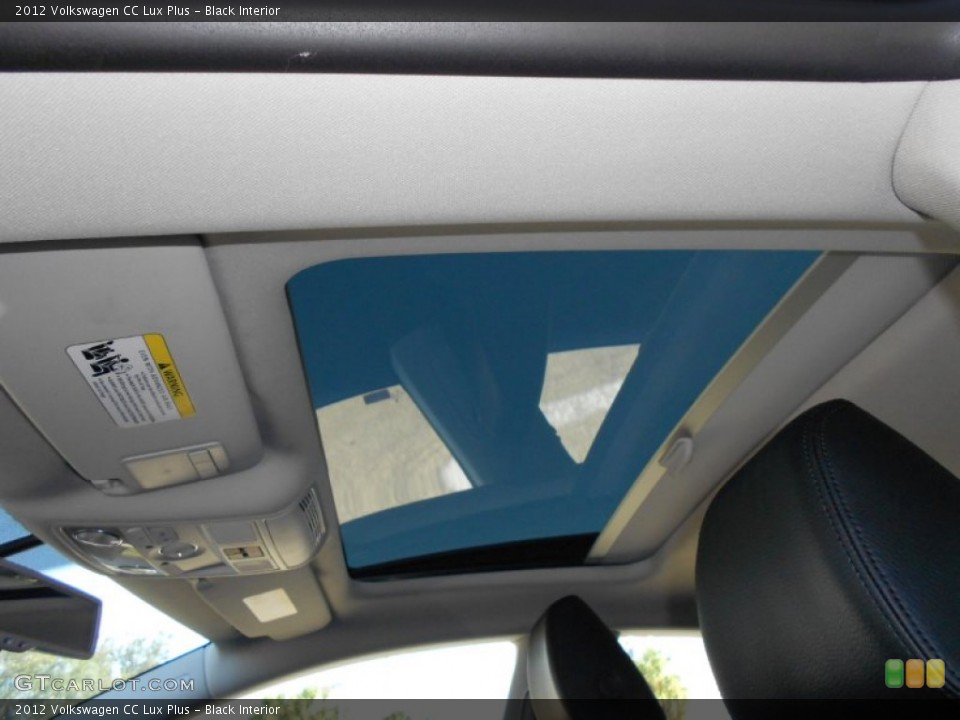 Black Interior Sunroof for the 2012 Volkswagen CC Lux Plus #53701227