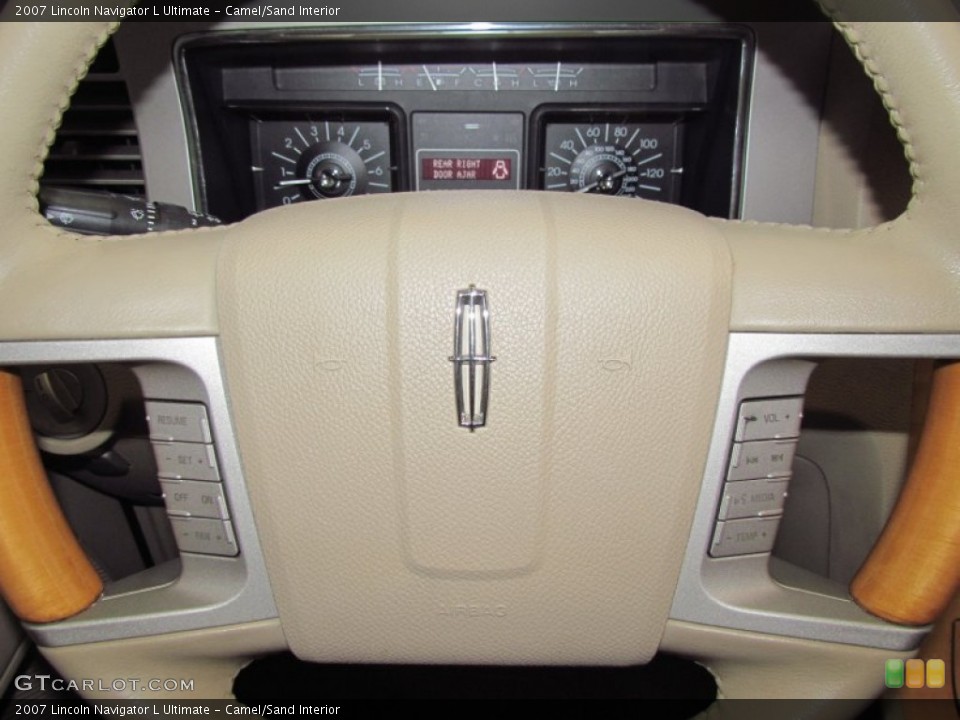 Camel/Sand Interior Steering Wheel for the 2007 Lincoln Navigator L Ultimate #53705886