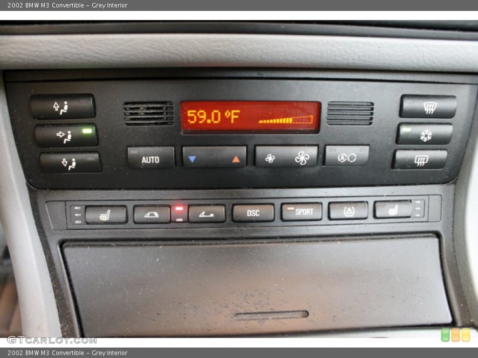 Grey Interior Controls for the 2002 BMW M3 Convertible #53710410