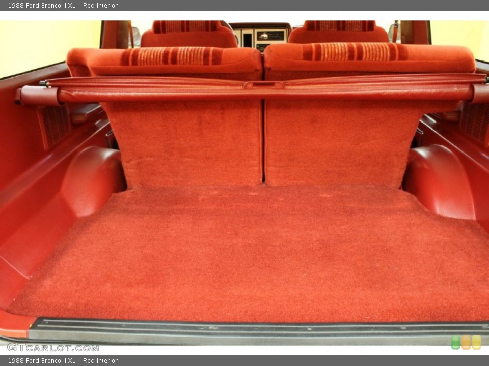 Red Interior Photo for the 1988 Ford Bronco II XL #53710500