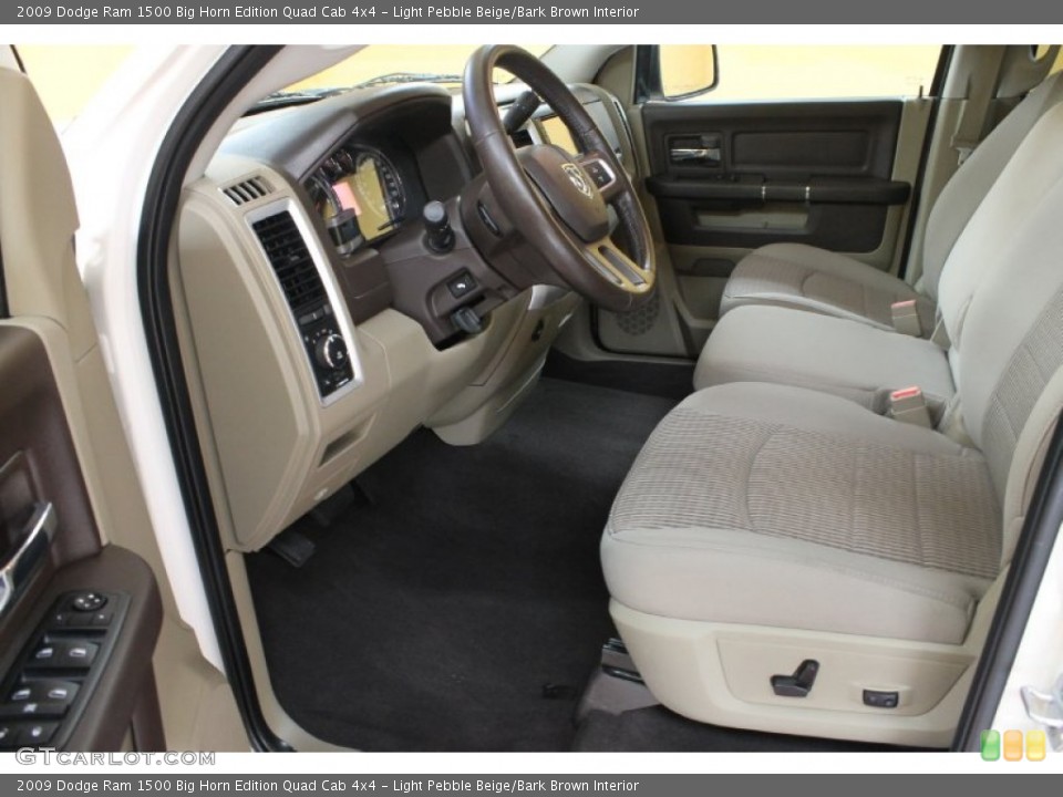 Light Pebble Beige/Bark Brown Interior Photo for the 2009 Dodge Ram 1500 Big Horn Edition Quad Cab 4x4 #53711049