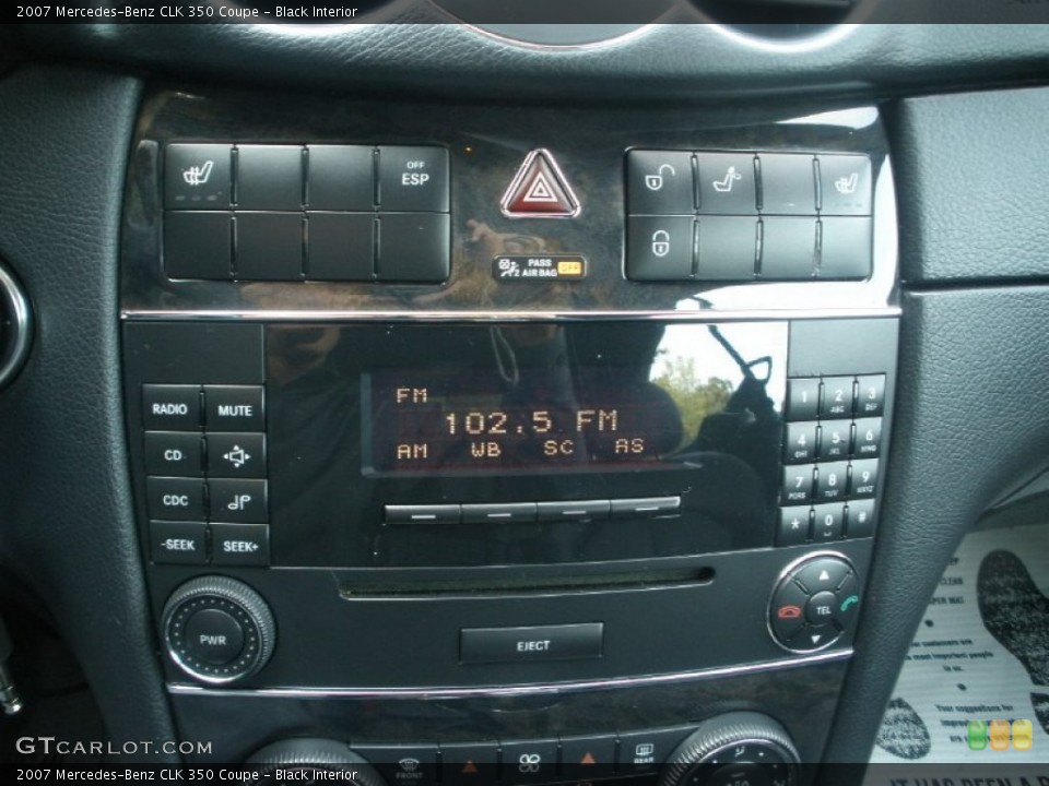 Black Interior Controls for the 2007 Mercedes-Benz CLK 350 Coupe #53711130