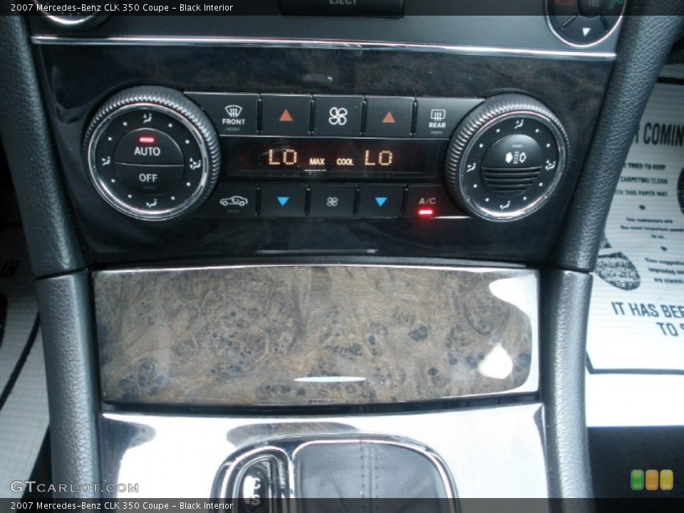 Black Interior Controls for the 2007 Mercedes-Benz CLK 350 Coupe #53711139