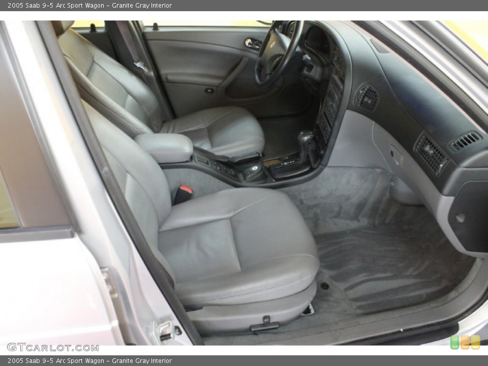 Granite Gray 2005 Saab 9-5 Interiors