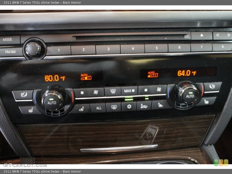 Black Interior Controls for the 2011 BMW 7 Series 750Li xDrive Sedan #53711613