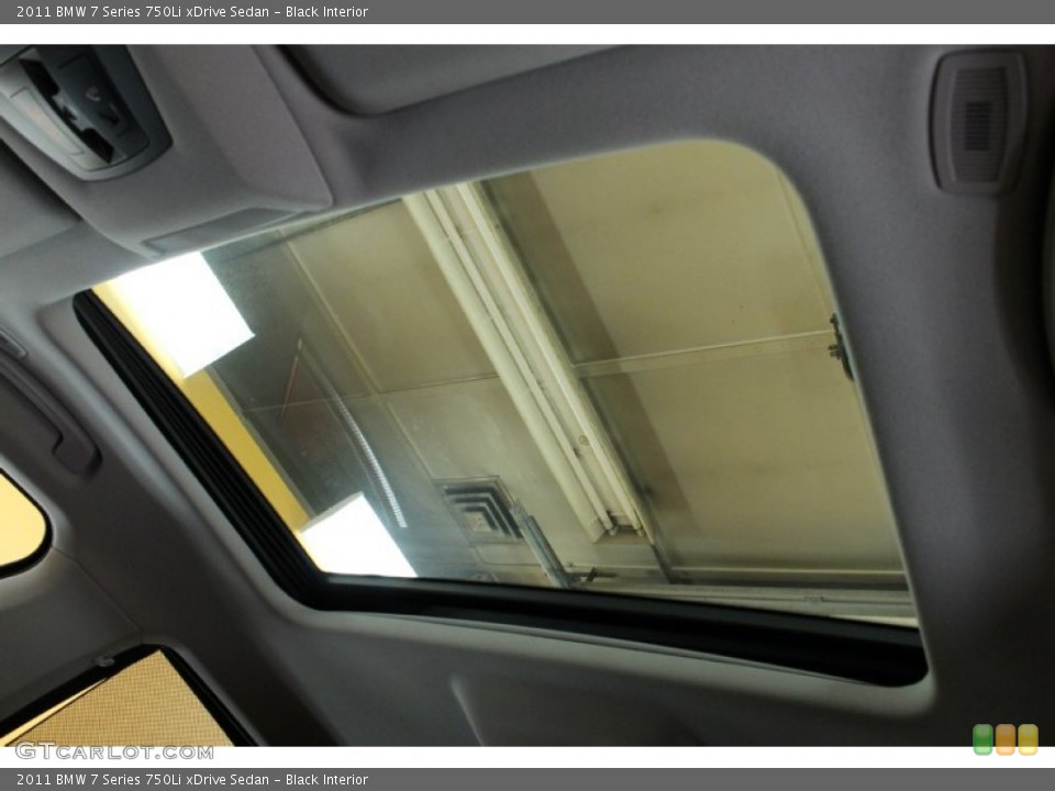 Black Interior Sunroof for the 2011 BMW 7 Series 750Li xDrive Sedan #53711628