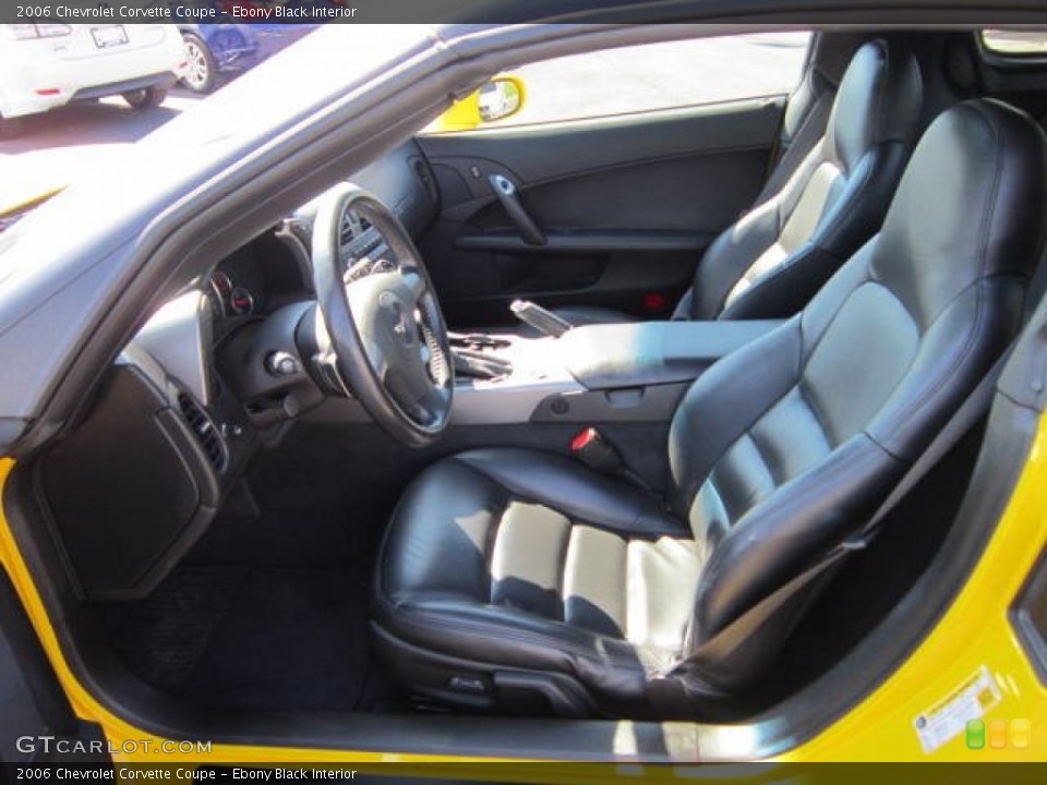 Ebony Black Interior Photo for the 2006 Chevrolet Corvette Coupe #53712870