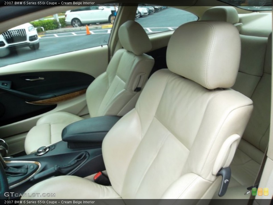 Cream Beige Interior Photo for the 2007 BMW 6 Series 650i Coupe #53713034