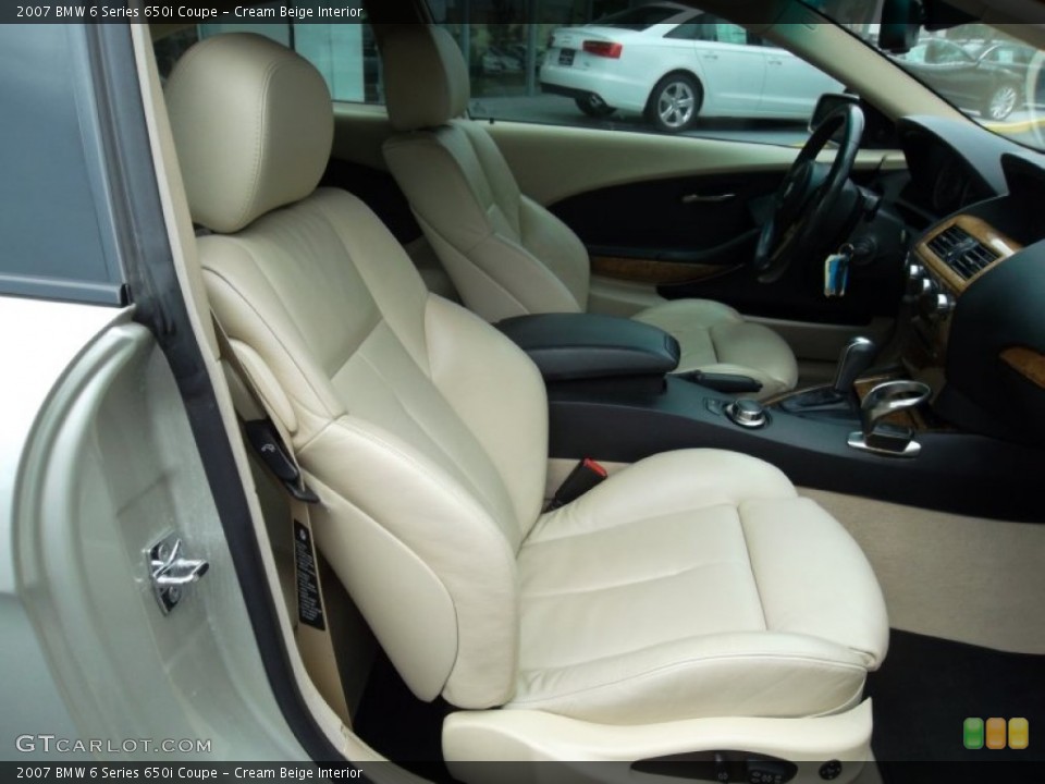 Cream Beige Interior Photo for the 2007 BMW 6 Series 650i Coupe #53713044