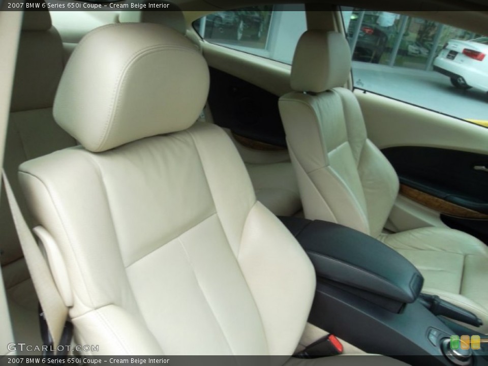 Cream Beige Interior Photo for the 2007 BMW 6 Series 650i Coupe #53713050