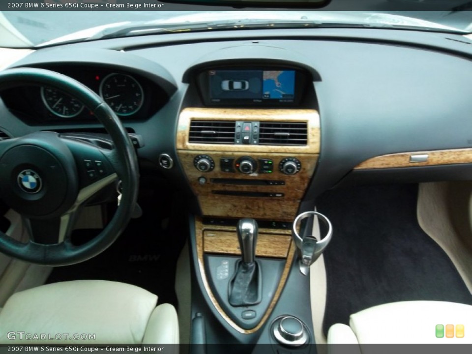 Cream Beige Interior Dashboard for the 2007 BMW 6 Series 650i Coupe #53713062
