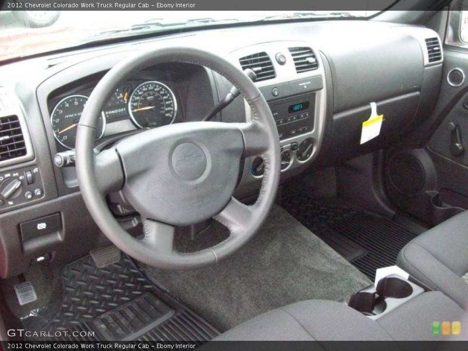 Ebony Interior Prime Interior for the 2012 Chevrolet Colorado Work Truck Regular Cab #53714455