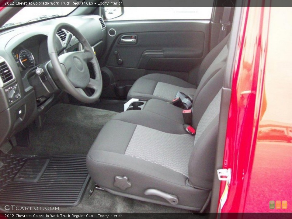 Ebony Interior Photo for the 2012 Chevrolet Colorado Work Truck Regular Cab #53714544