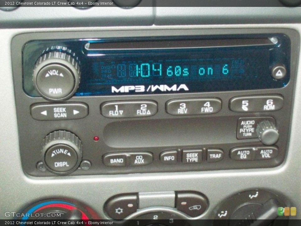 Ebony Interior Audio System for the 2012 Chevrolet Colorado LT Crew Cab 4x4 #53714600