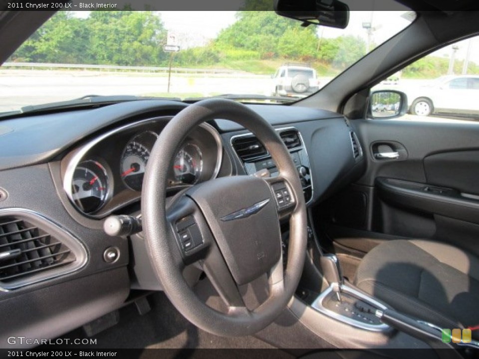 Black Interior Steering Wheel for the 2011 Chrysler 200 LX #53714649