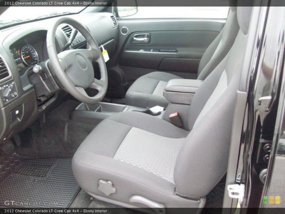 Ebony Interior Photo for the 2012 Chevrolet Colorado LT Crew Cab 4x4 #53714670