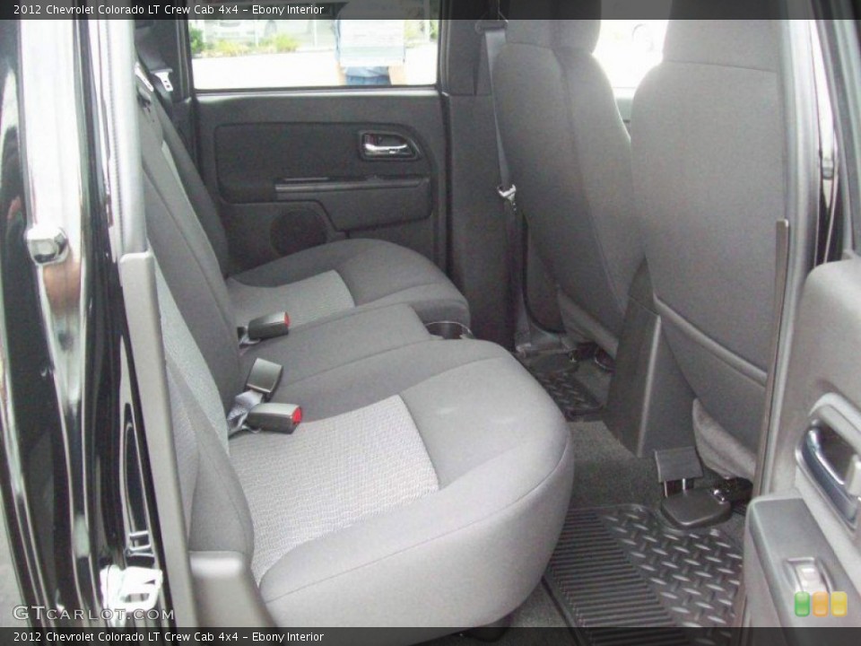 Ebony Interior Photo for the 2012 Chevrolet Colorado LT Crew Cab 4x4 #53714679