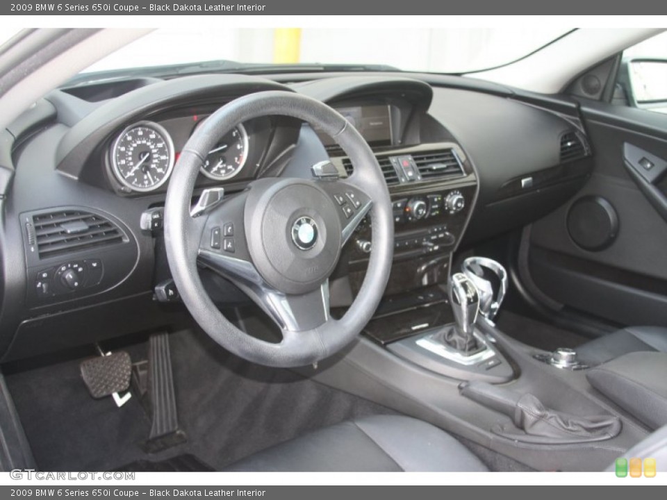 Black Dakota Leather Interior Dashboard for the 2009 BMW 6 Series 650i Coupe #53716344