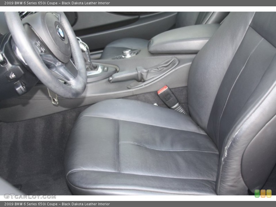 Black Dakota Leather Interior Photo for the 2009 BMW 6 Series 650i Coupe #53716350