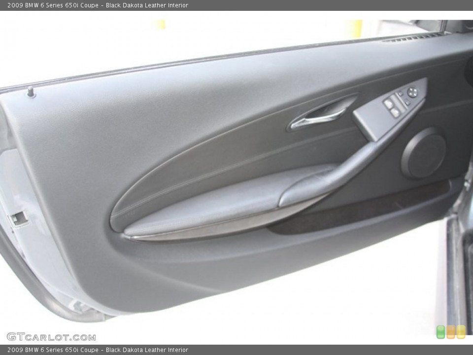 Black Dakota Leather Interior Door Panel for the 2009 BMW 6 Series 650i Coupe #53716369