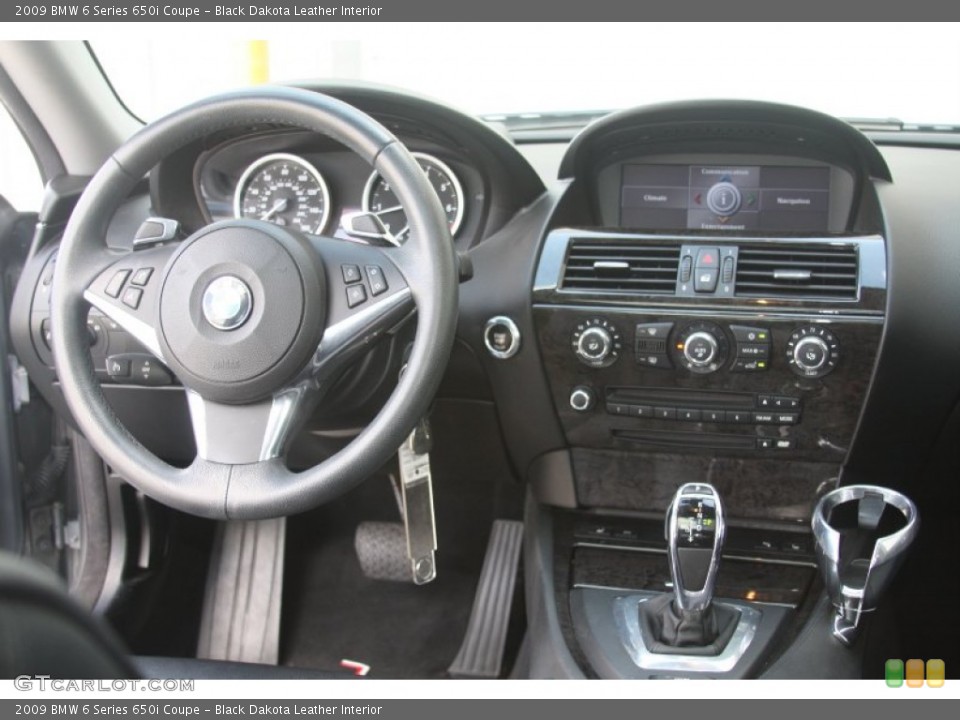 Black Dakota Leather Interior Dashboard for the 2009 BMW 6 Series 650i Coupe #53716476