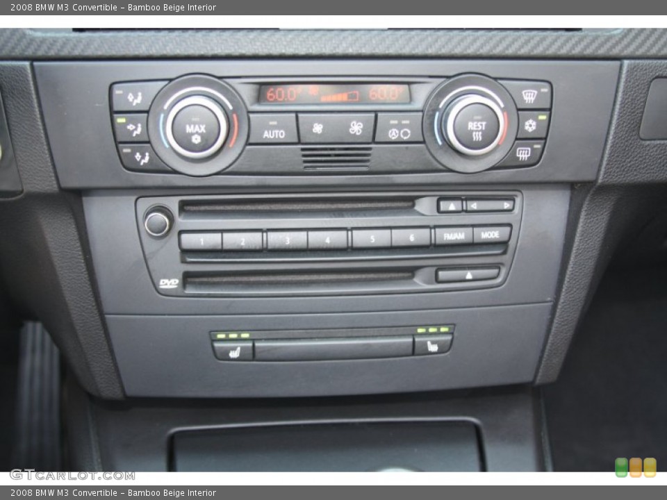 Bamboo Beige Interior Controls for the 2008 BMW M3 Convertible #53716884