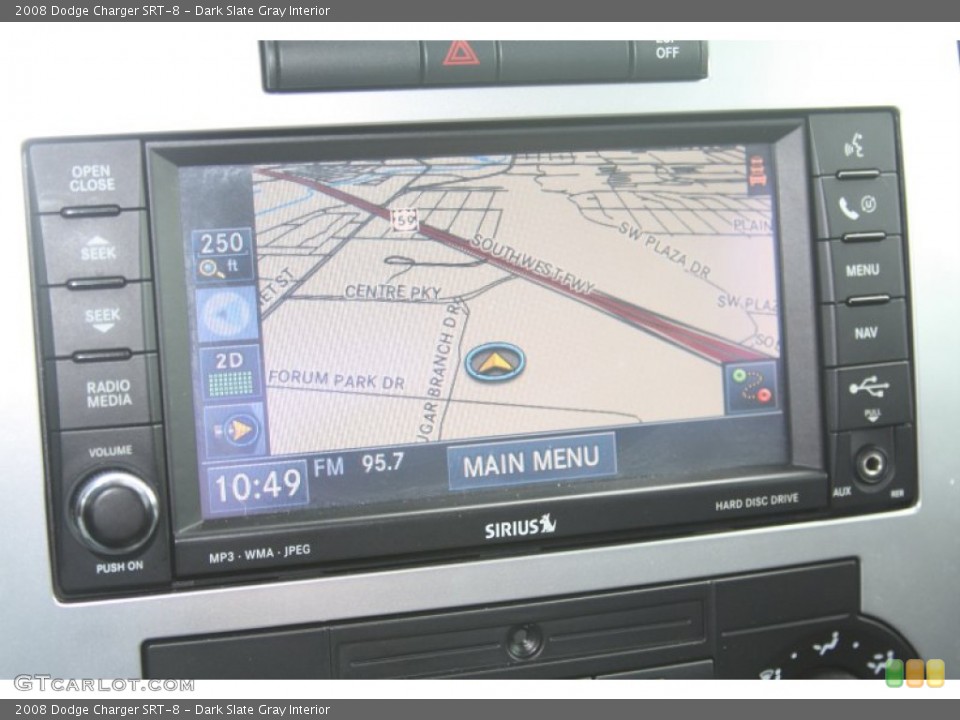 Dark Slate Gray Interior Navigation for the 2008 Dodge Charger SRT-8 #53717394