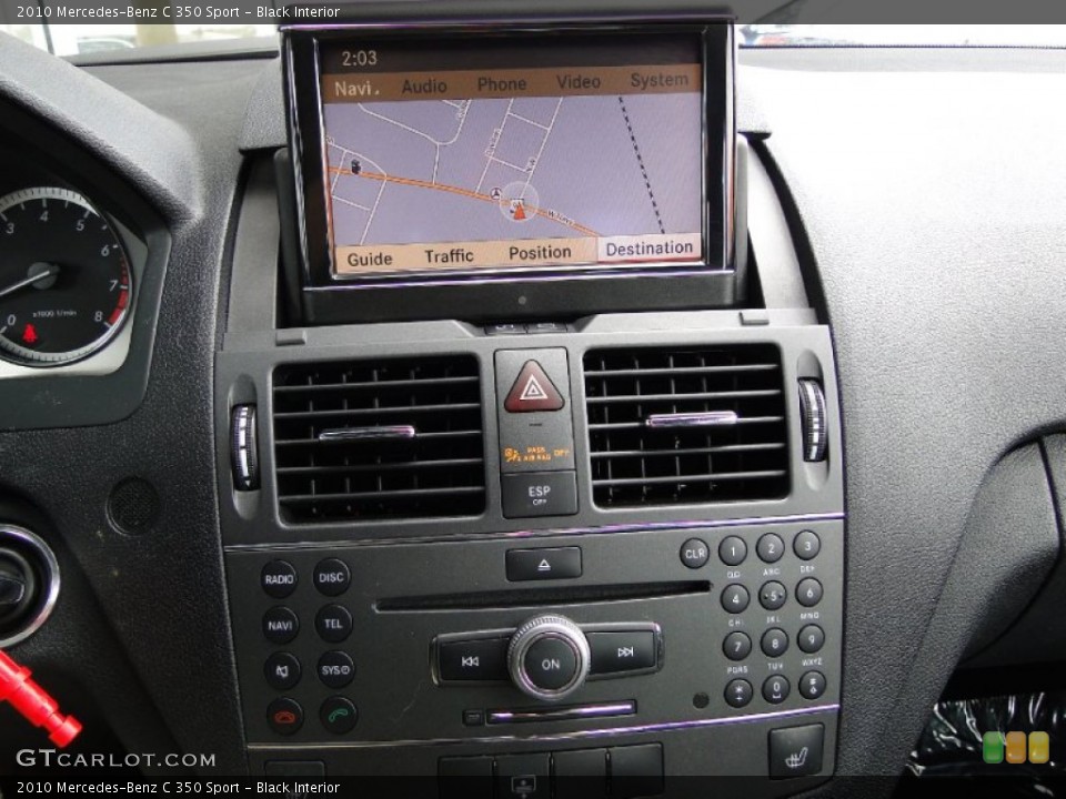 Black Interior Controls for the 2010 Mercedes-Benz C 350 Sport #53718612