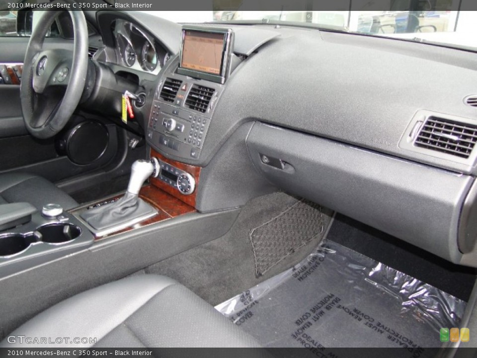 Black Interior Dashboard for the 2010 Mercedes-Benz C 350 Sport #53718648