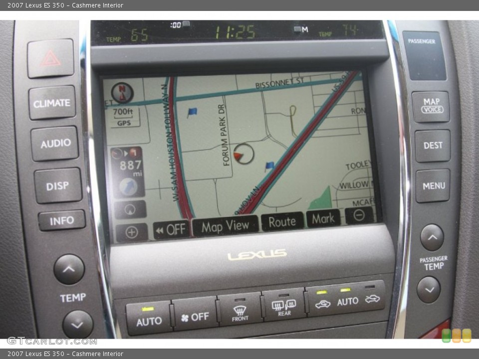 Cashmere Interior Navigation for the 2007 Lexus ES 350 #53718684