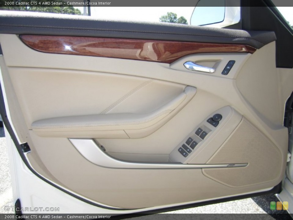 Cashmere/Cocoa Interior Door Panel for the 2008 Cadillac CTS 4 AWD Sedan #53719911